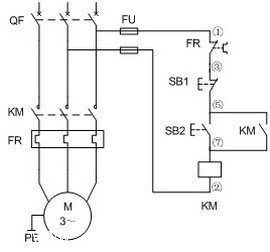 电动机单方向运行电路